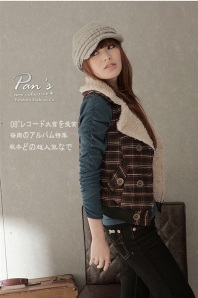wool-lined-checks-vest-brown